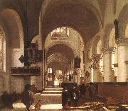 Emmanuel de Witte Interior of a Church oil on canvas